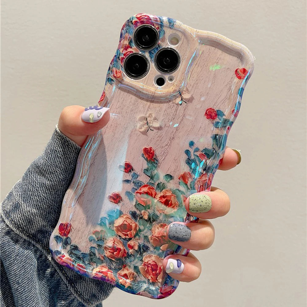 Retro Oil Painting iPhone Case