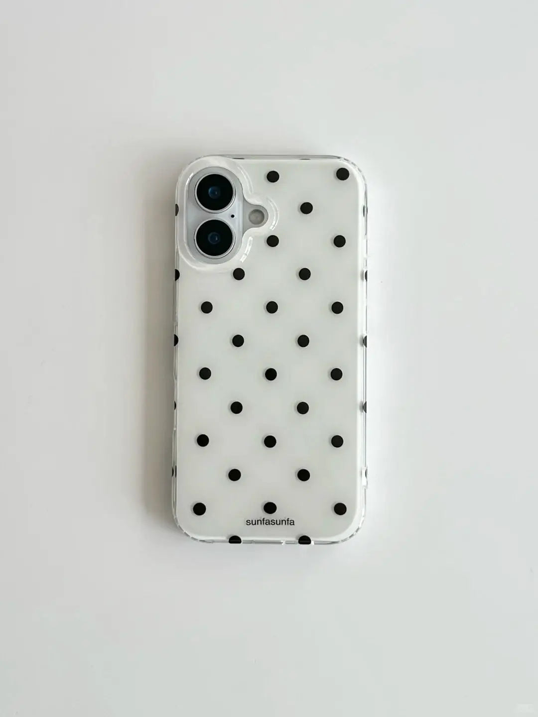 Fashion Black White Polka Dot Pattern iPhone Case