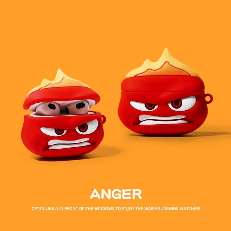 Angry Cartoon AirPods Silicone Case