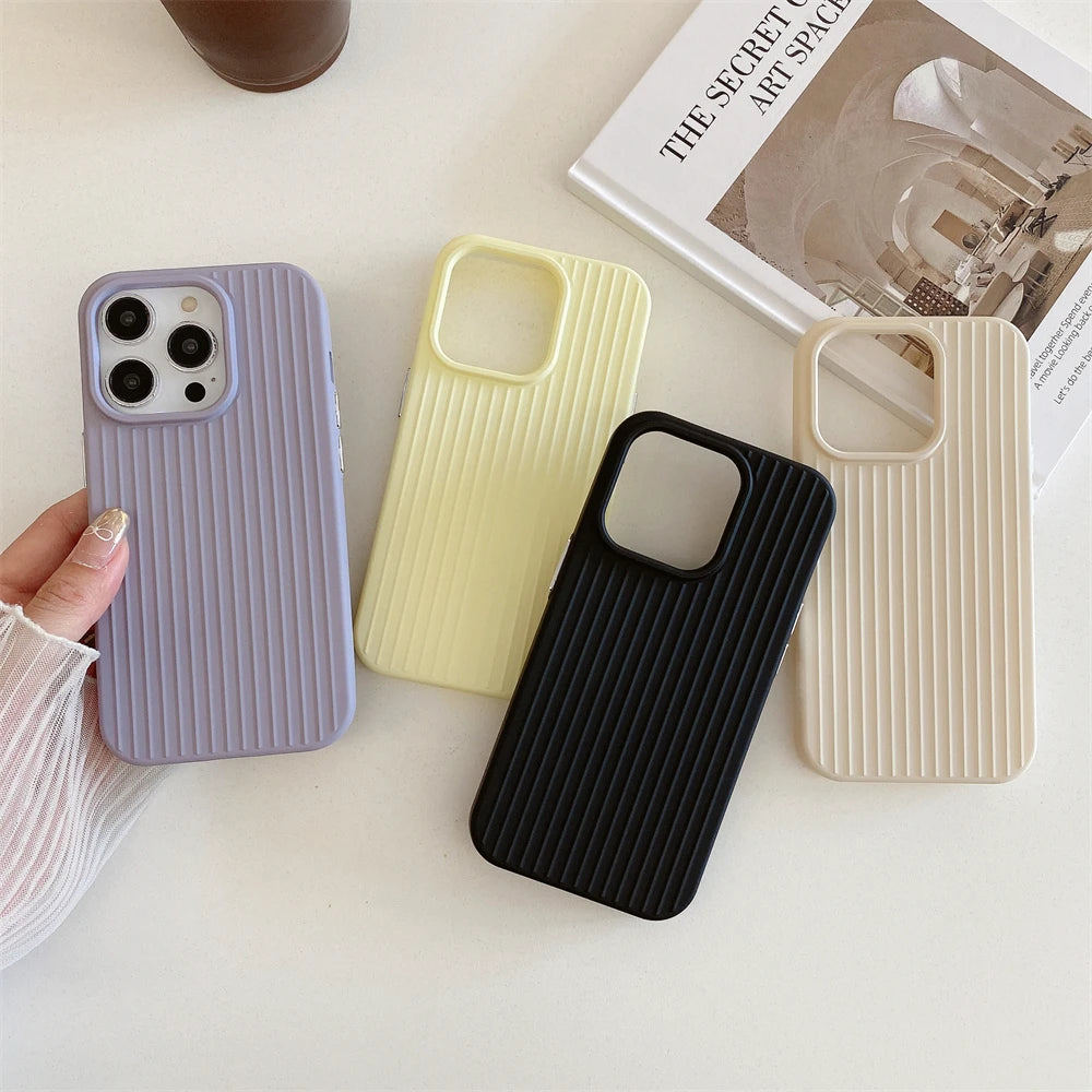 Color Tile Ribbed iPhone Case