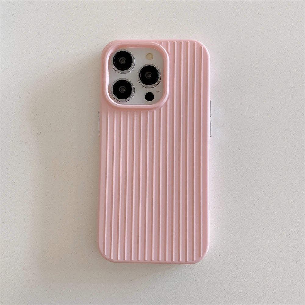 Color Tile Ribbed iPhone Case