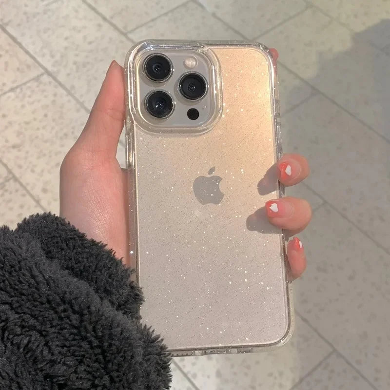 Glitter Bumper Bling Clear iPhone Case