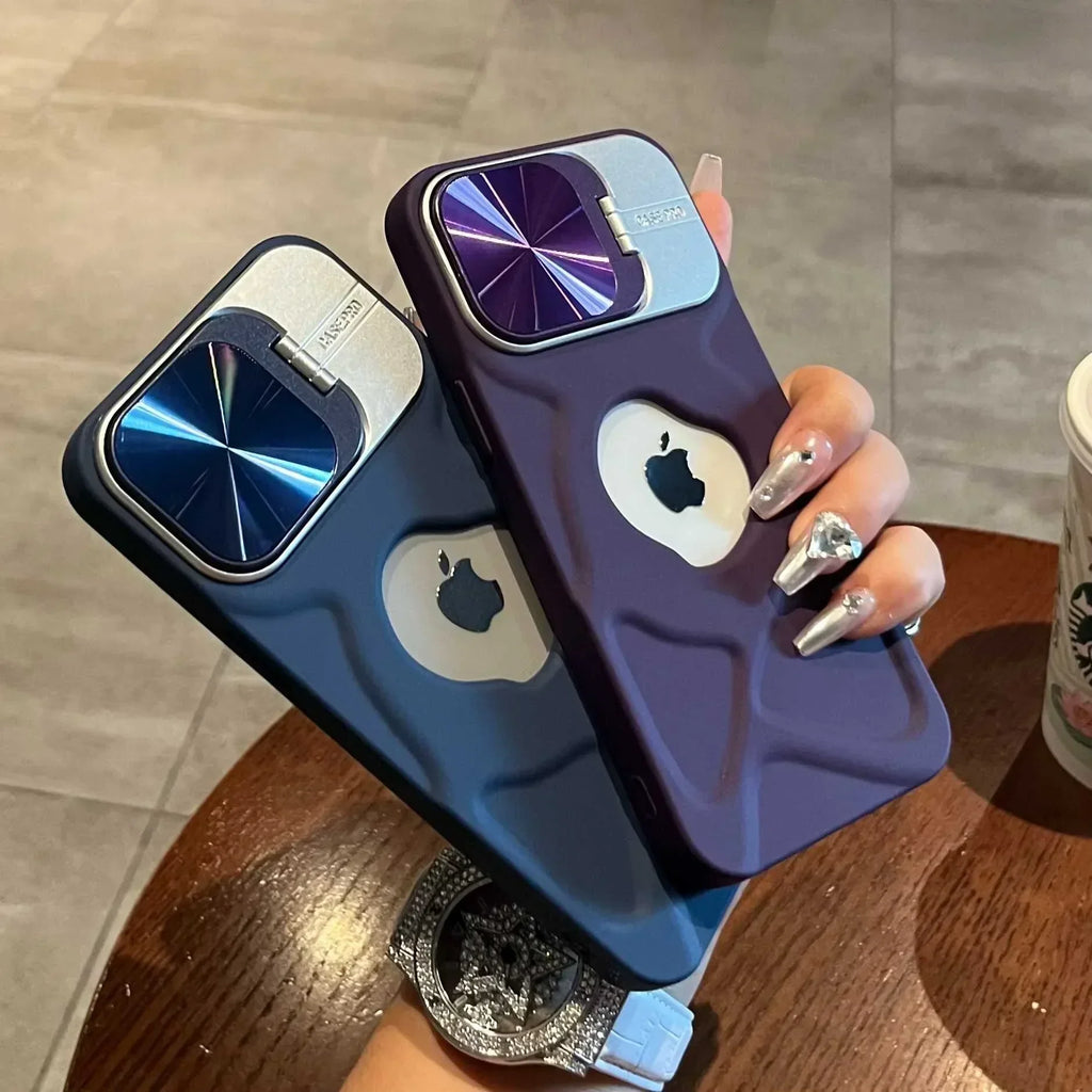 Fashion Logo Hole Magnetic iPhone Case