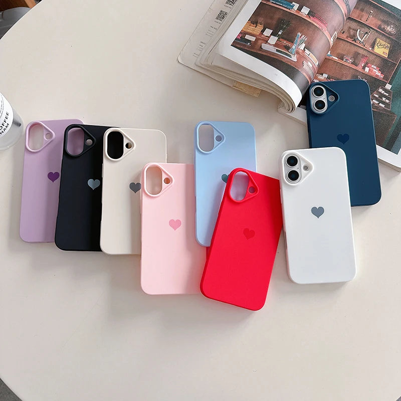 Love Candy Color Silicone Soft iPhone Case