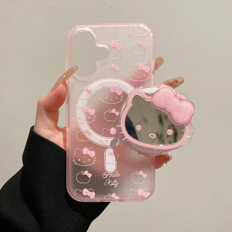 Cute Hello Kitty Magnetic Magsafe Wireless Charge iPhone Case