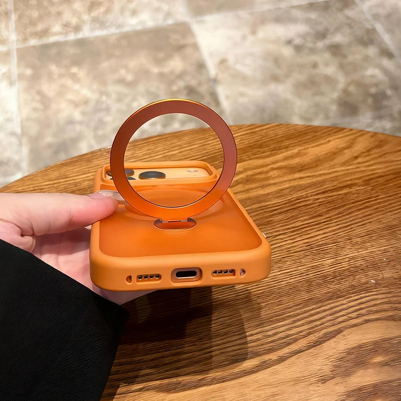 Magsafe Metal Car Holder Ring iPhone Case