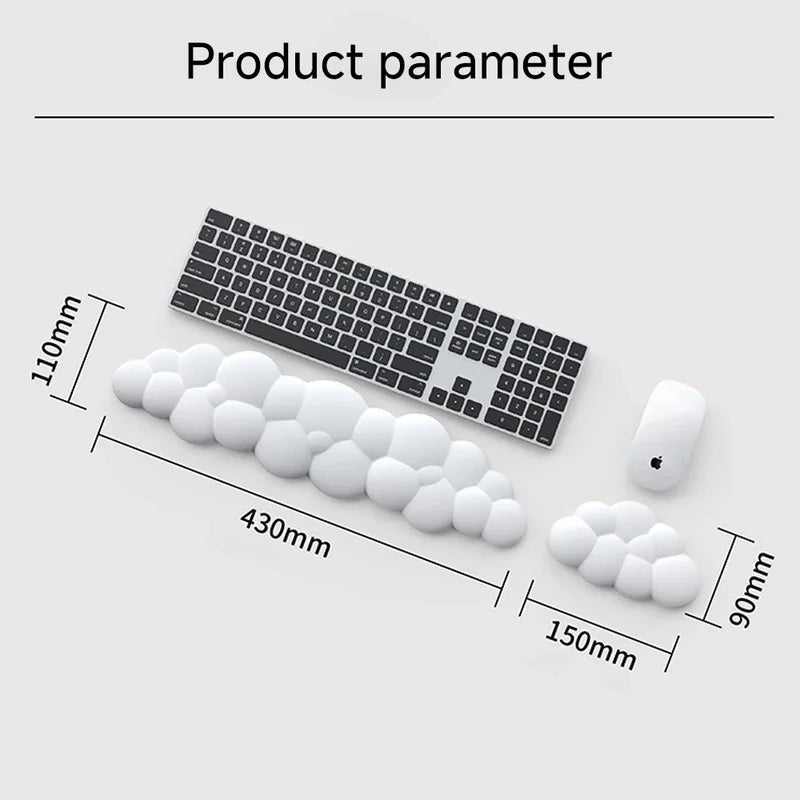 Ergonomic Mouse Pad with Wrist Rest Set