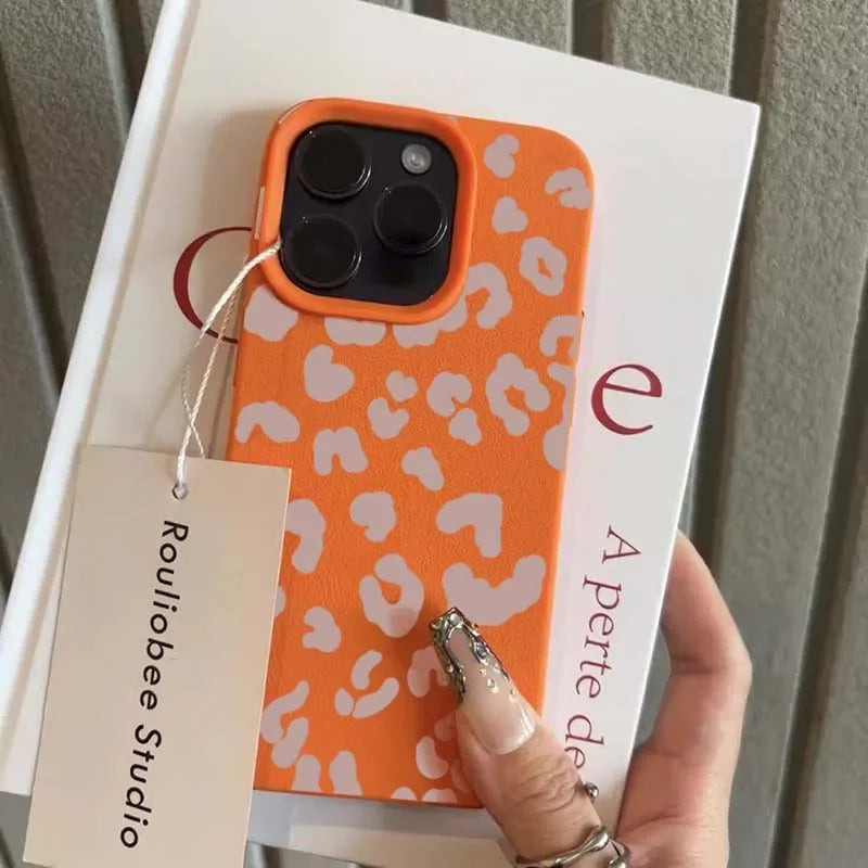 Leopard Print Lichee Patterns iPhone Case