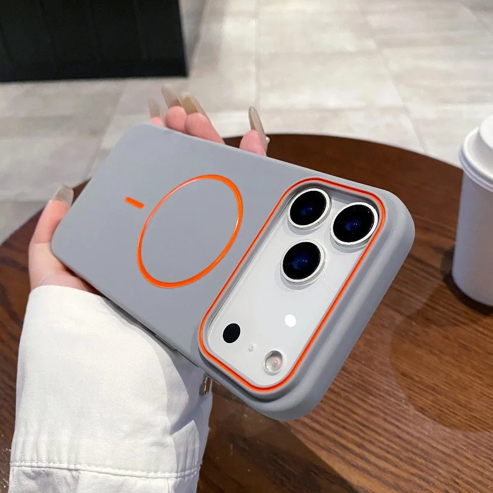 Magnetic Matte Soft iPhone Case