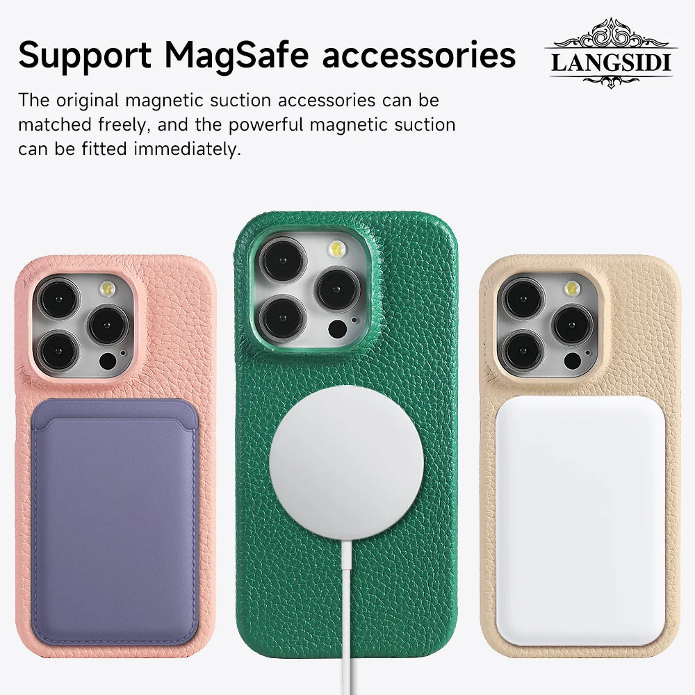 Leather Magnetic Protector iPhone Case