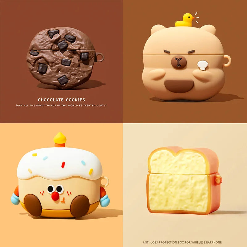 3D Chocolate Cookie AirPods Case