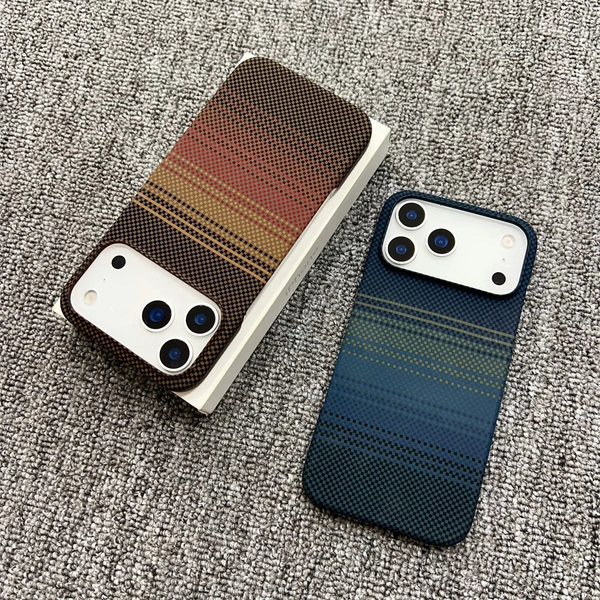 Carbon Fibre Pattern Frameless iPhone Case