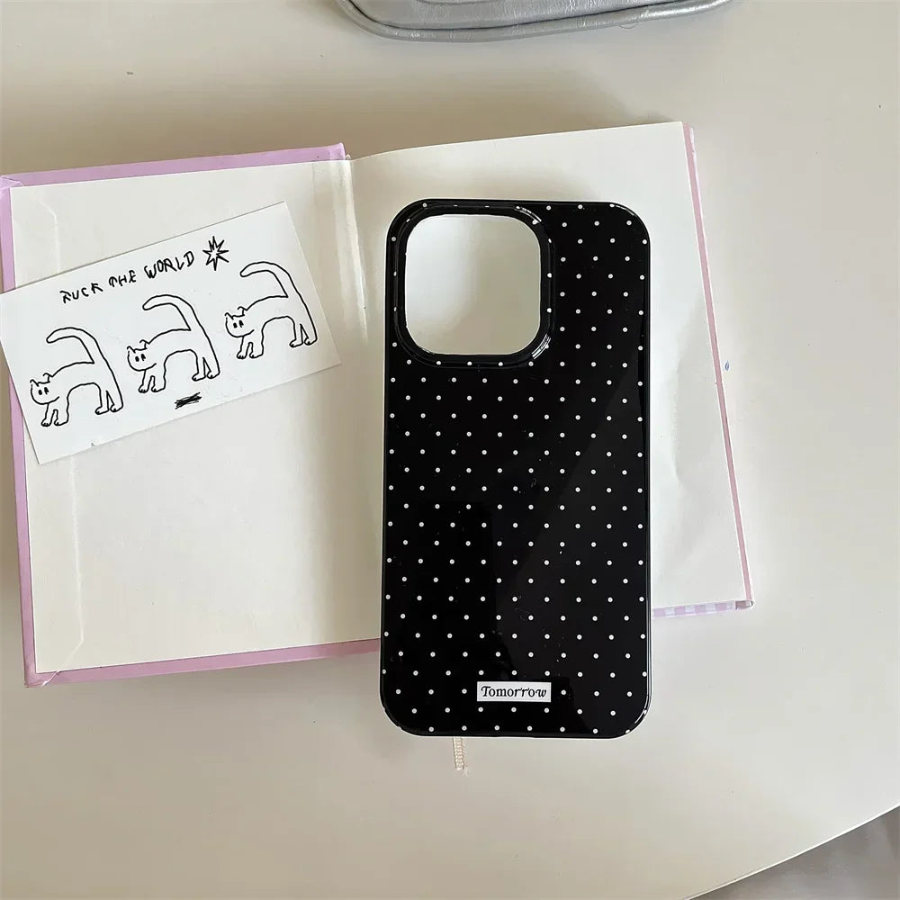 Polka Dot Small Fresh Mobile iPhone Case