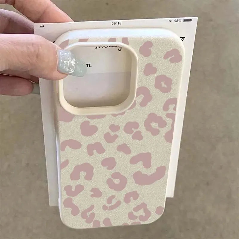 Leopard Print Lichee Patterns iPhone Case