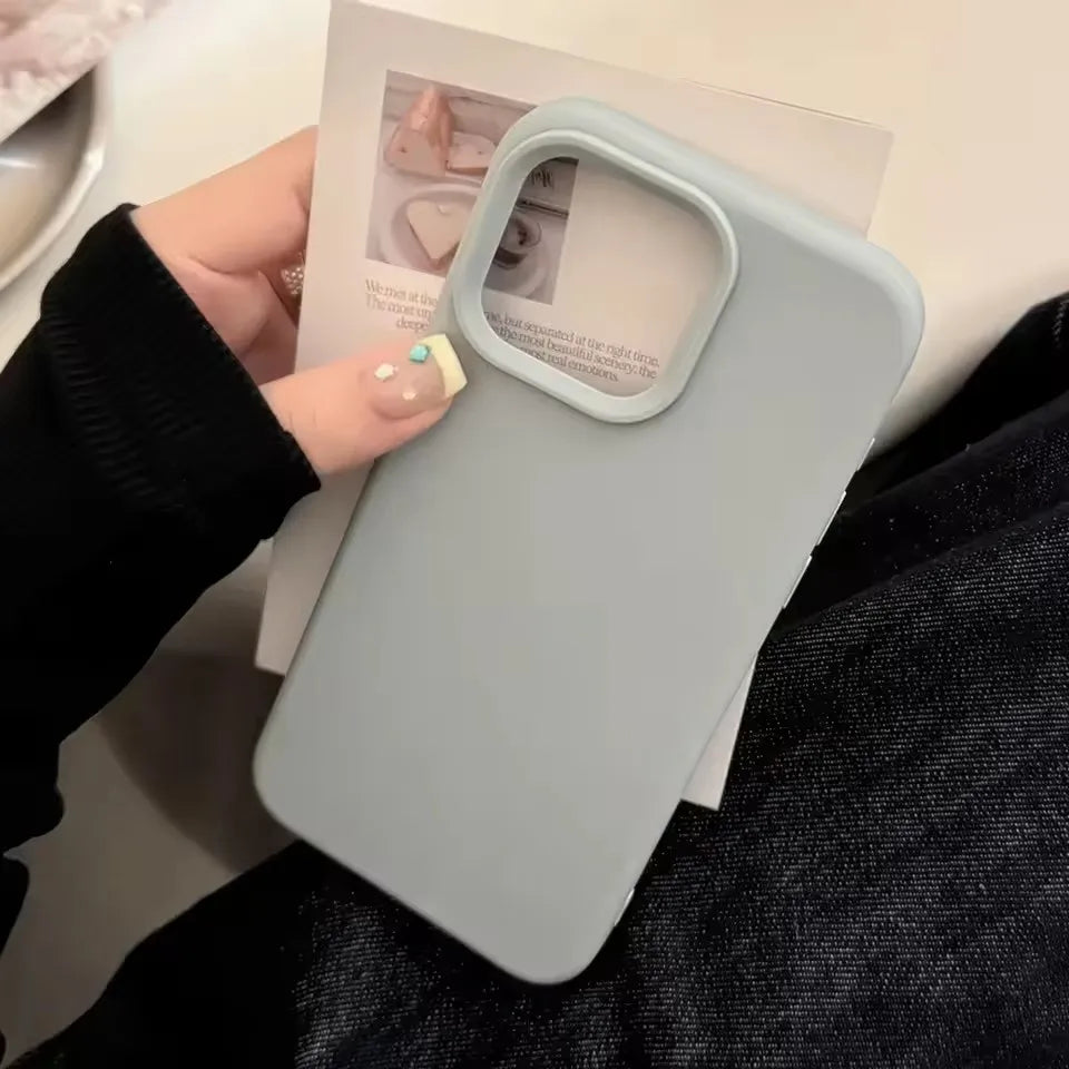 Inspired Silicone Solid Color Simple Fashion iPhone Case