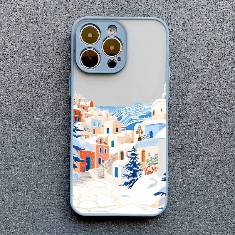 Building Snow Scenery iPhone Case