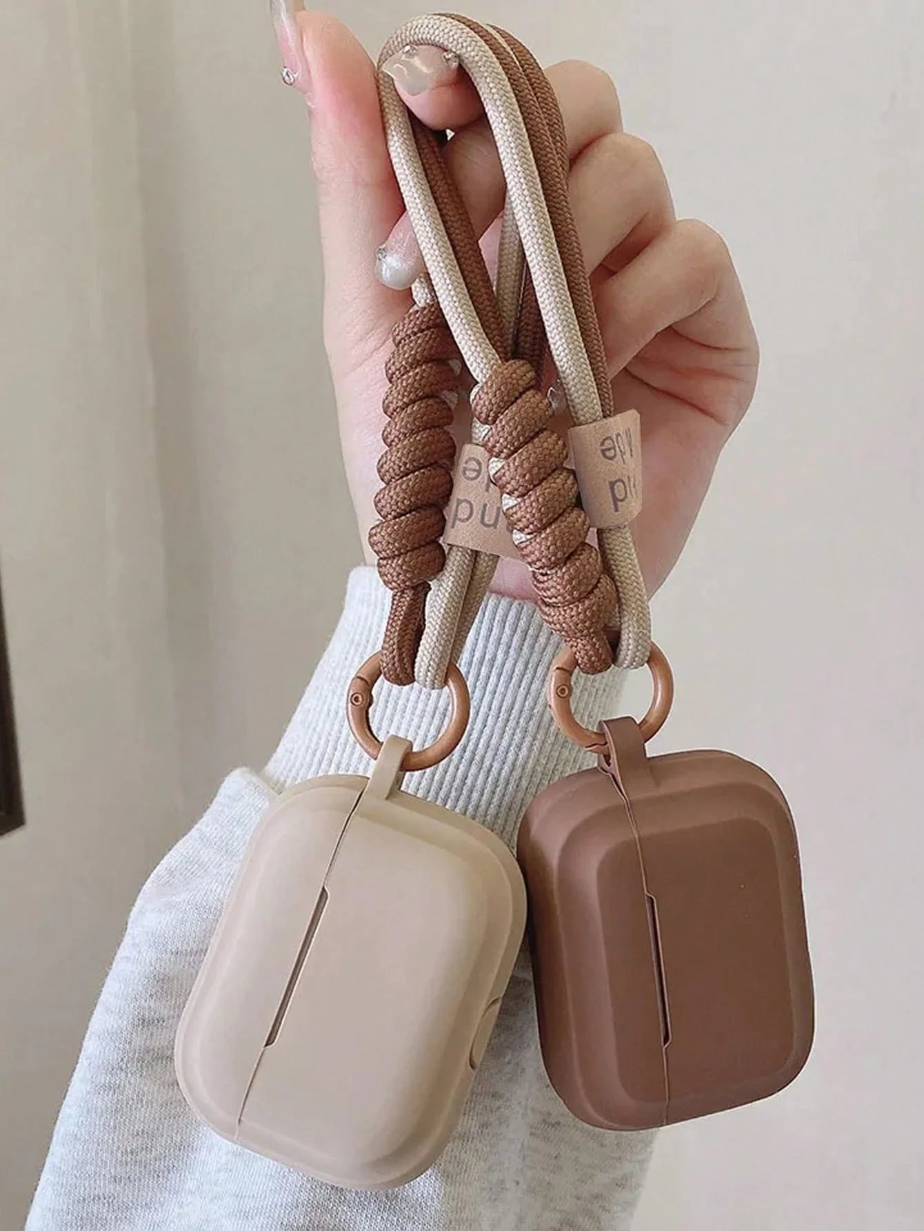 Smile Silicone AirPods Case with Hand Strap