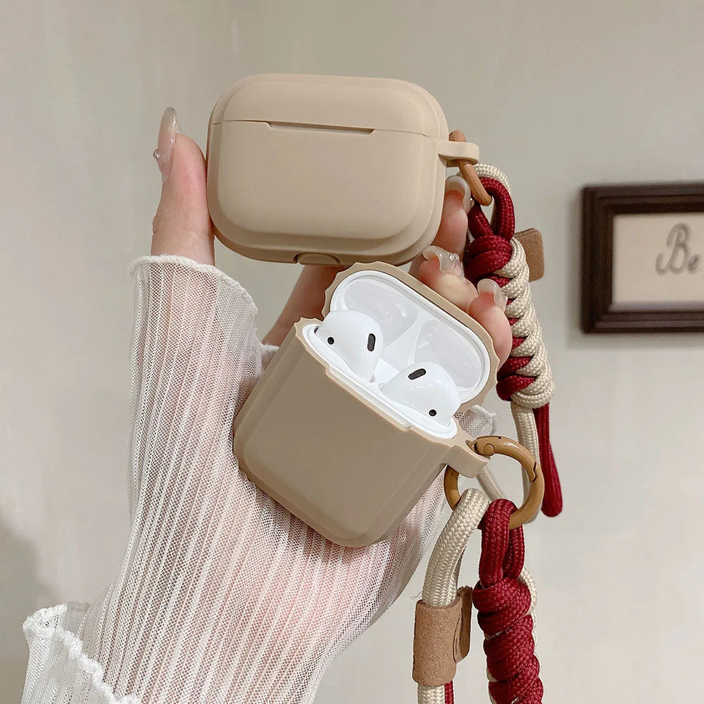 Smile AirPods Silicone Case with Hand Strap