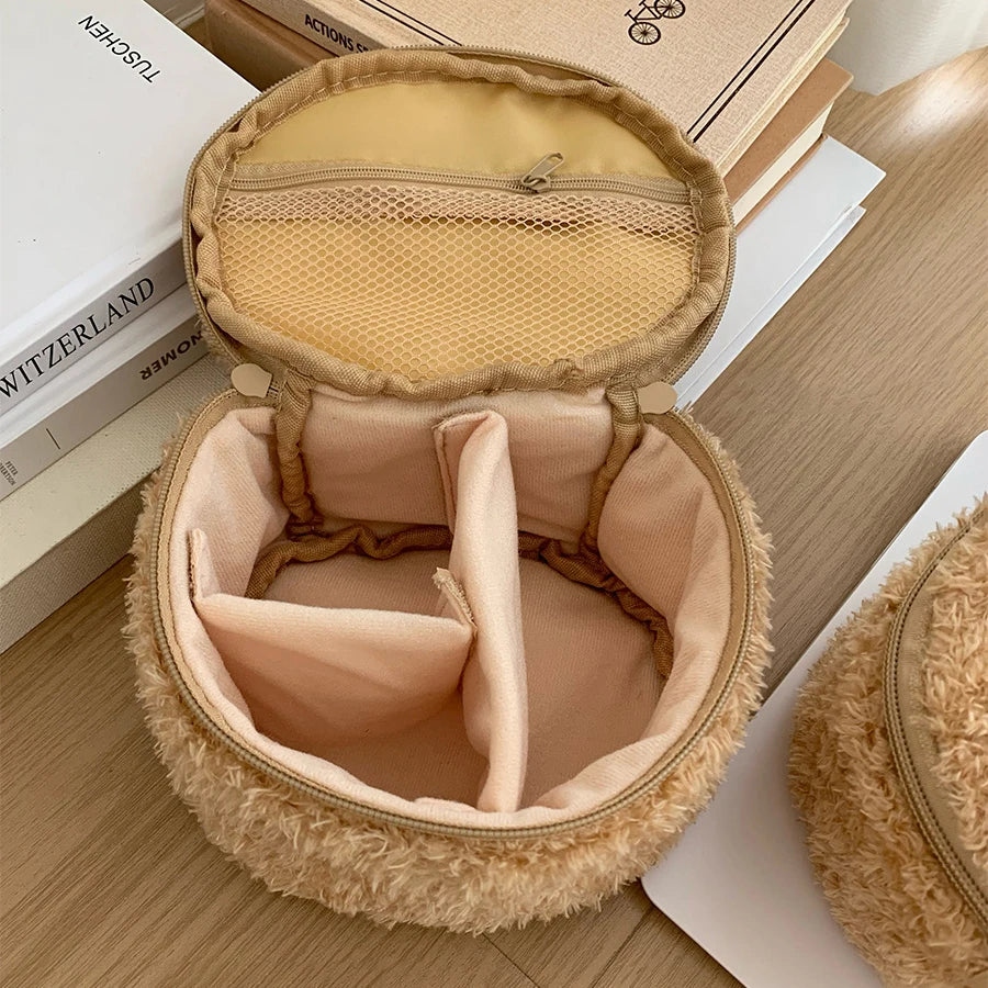 Cute Bear Plush Makeup Storage Bag