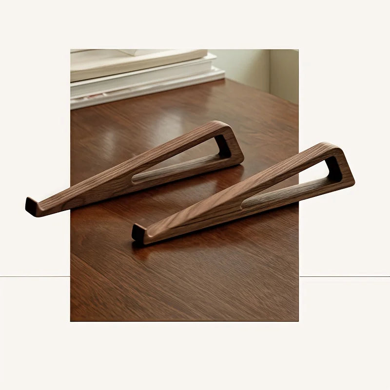 Portable Wooden Laptop Stand Foldable Ergonomic Cooling