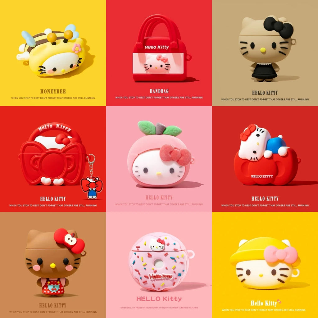 Hello Kitty AirPods 3D Cartoon Case