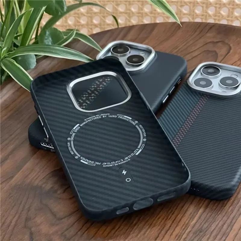 Carbon Fiber Texture 3D Relief iPhone Case