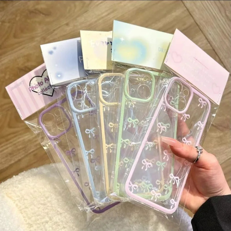 Bow Soft Clear iPhone Case