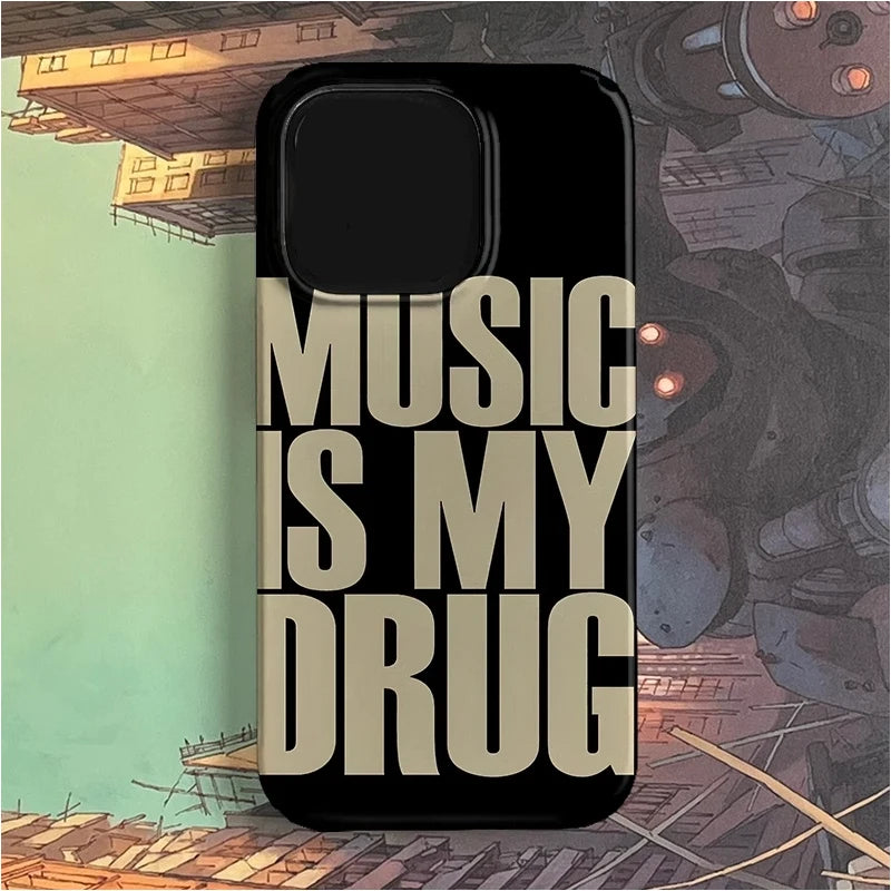 Love Music English Trendy Art Personalized Creative iPhone Case