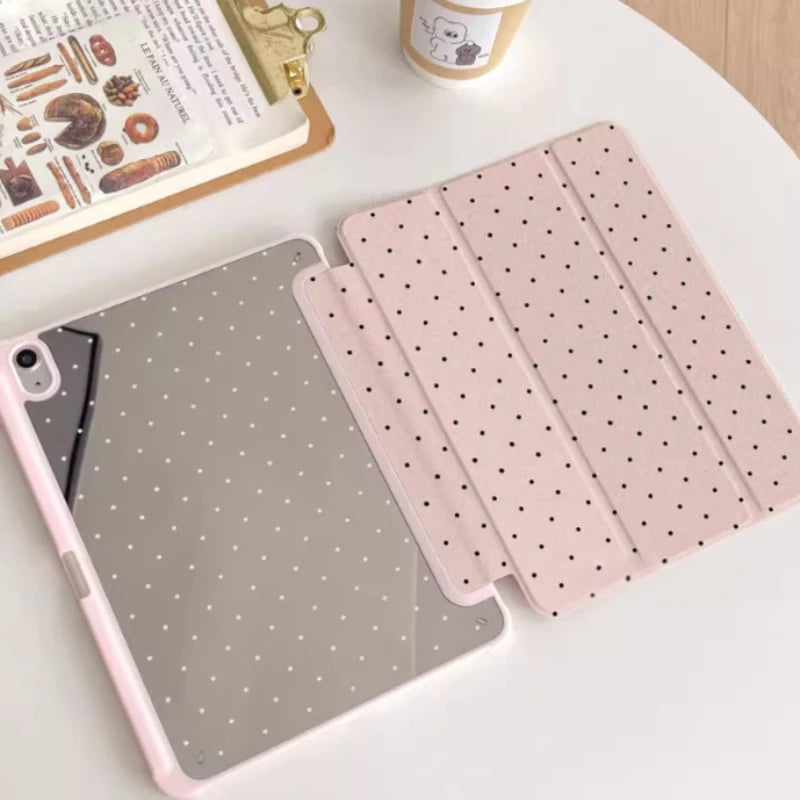 Polka Dot iPad Trifold Case