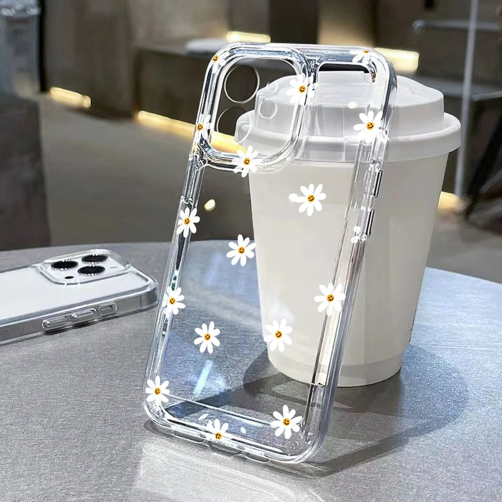 Transparent Flower iPhone Case