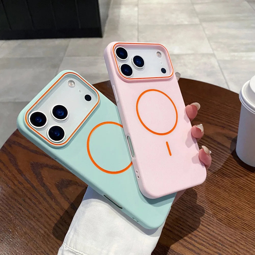 Magnetic Matte Soft iPhone Case