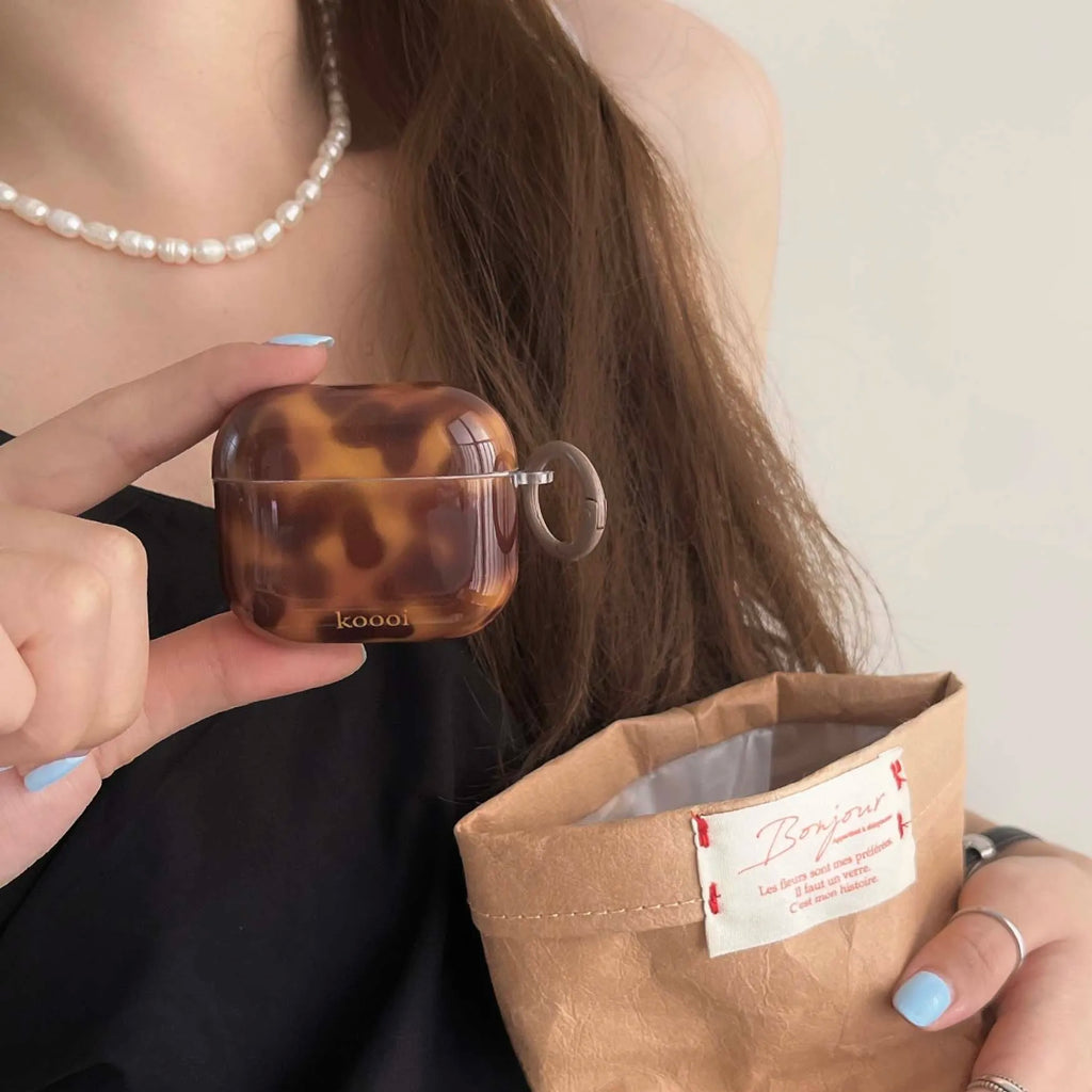 Amber Transparent AirPods Protective Case
