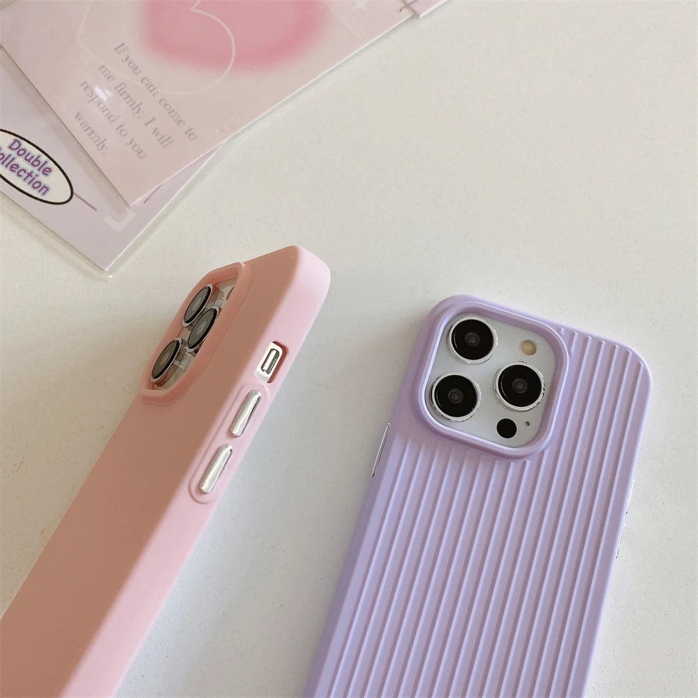 Color Tile Ribbed iPhone Case