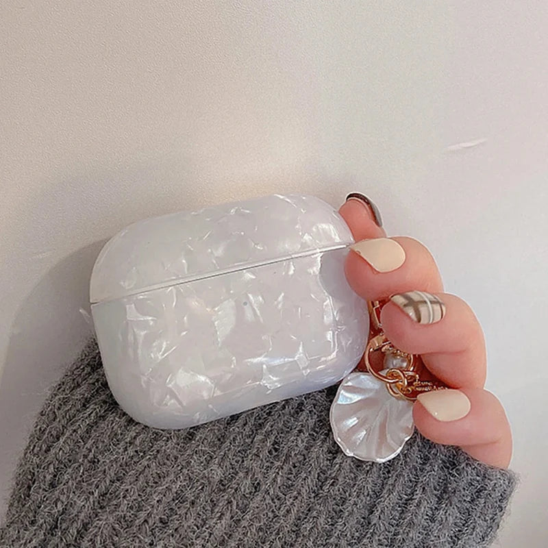 Pearl AirPods Silicone Case with Keyring