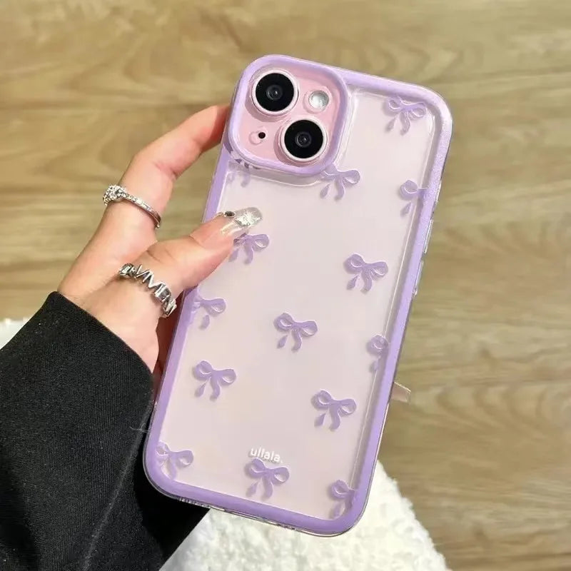 Bow Soft Clear iPhone Case