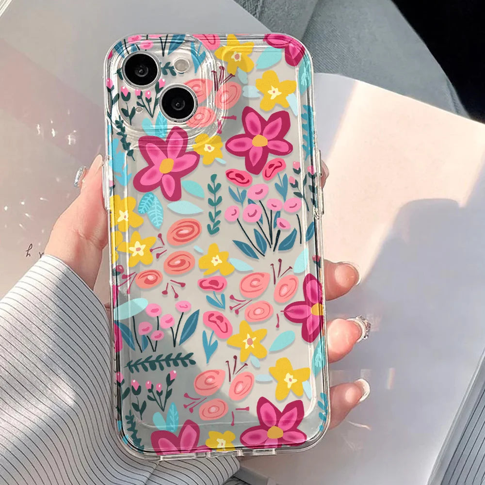 Flower Clear iPhone Case