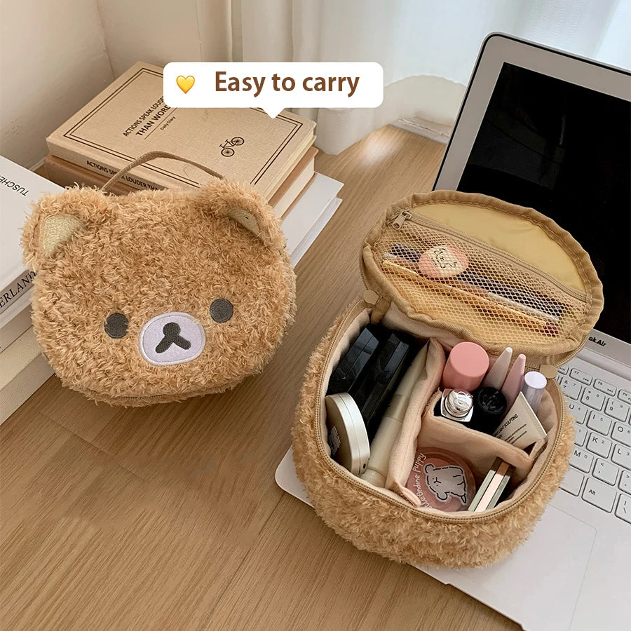 Cute Bear Plush Makeup Storage Bag