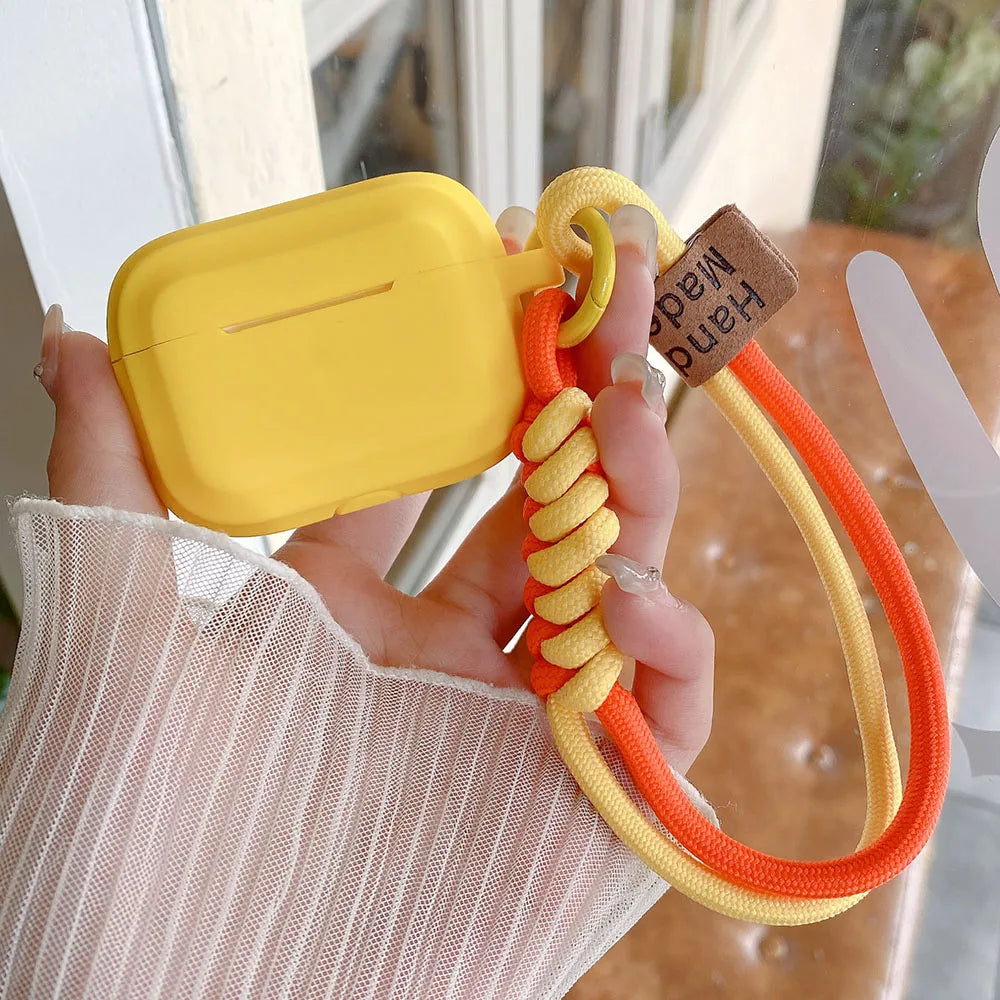 Smile AirPods Silicone Case with Hand Strap