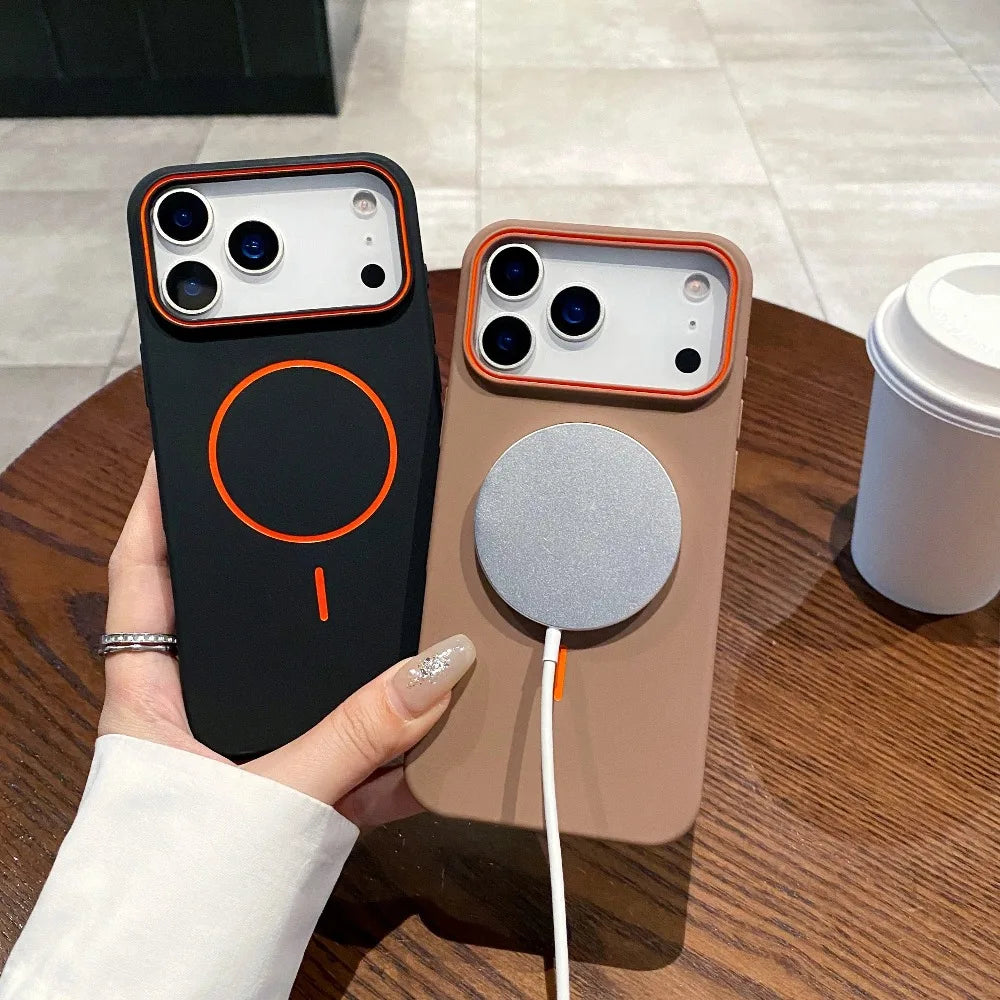 Magnetic Matte Soft iPhone Case