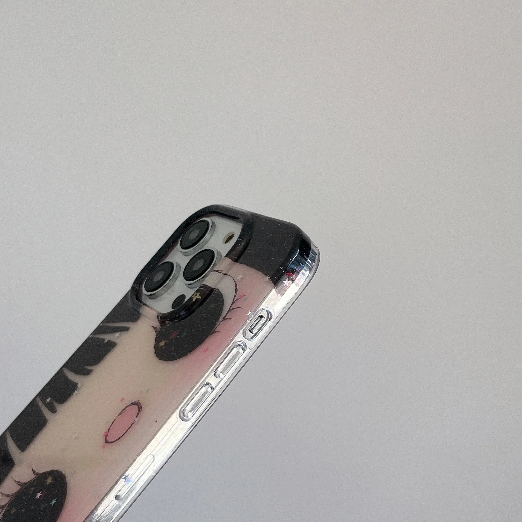 Glittering Big Eyes Comic Girl Lovely iPhone Case