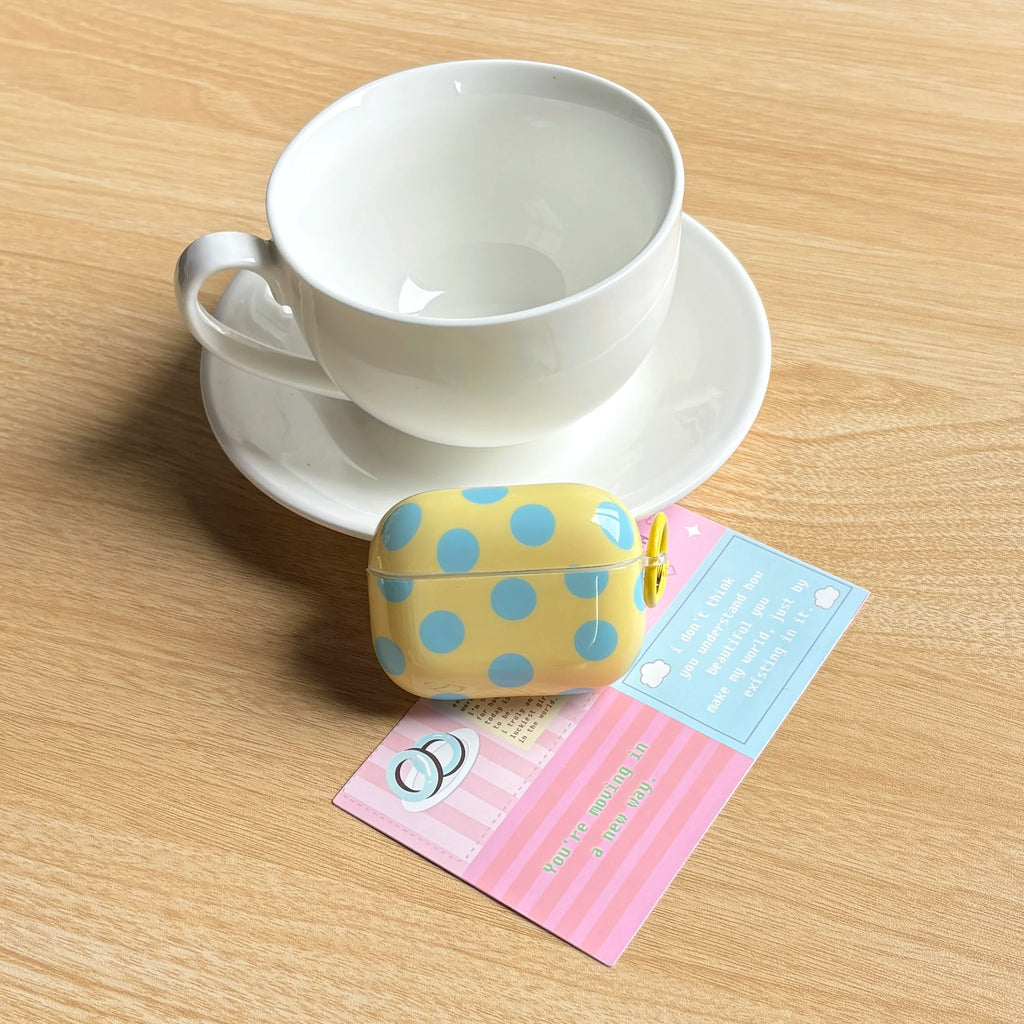 Polka Dot AirPods Case with Ring