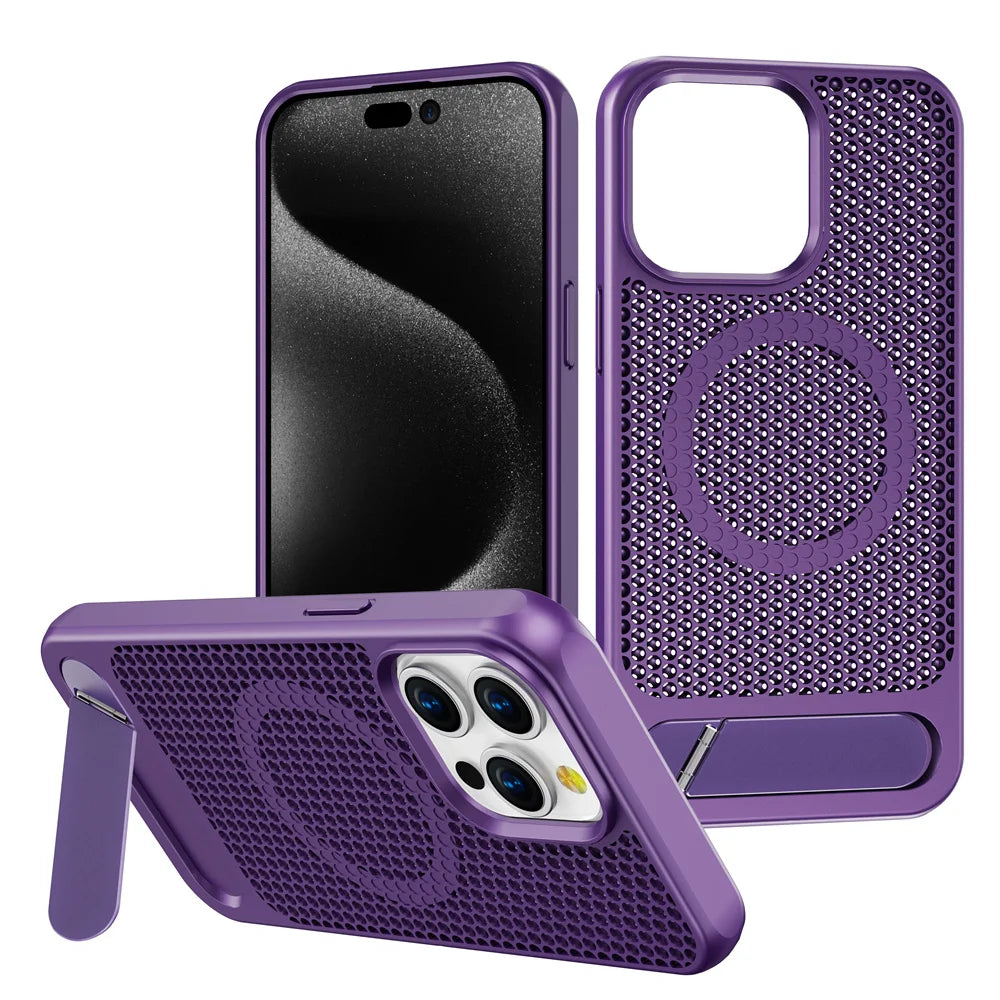 Cooling Stand Magnetic iPhone Case