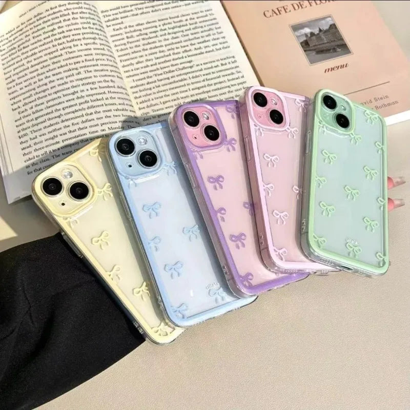 Bow Soft Clear iPhone Case