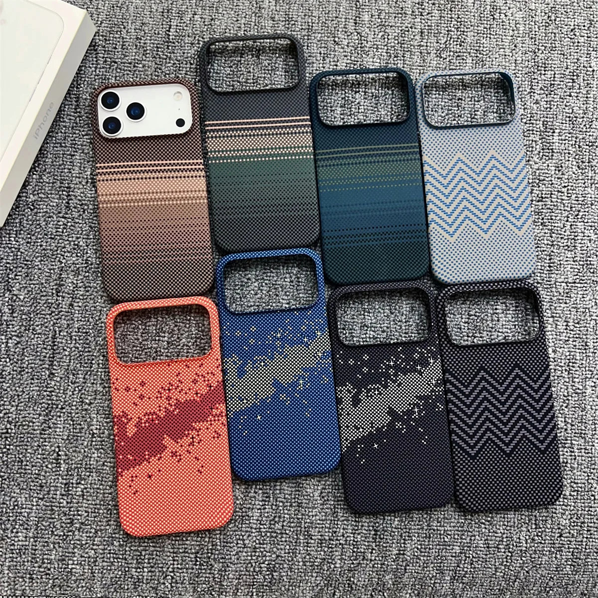Carbon Fibre Pattern Frameless iPhone Case
