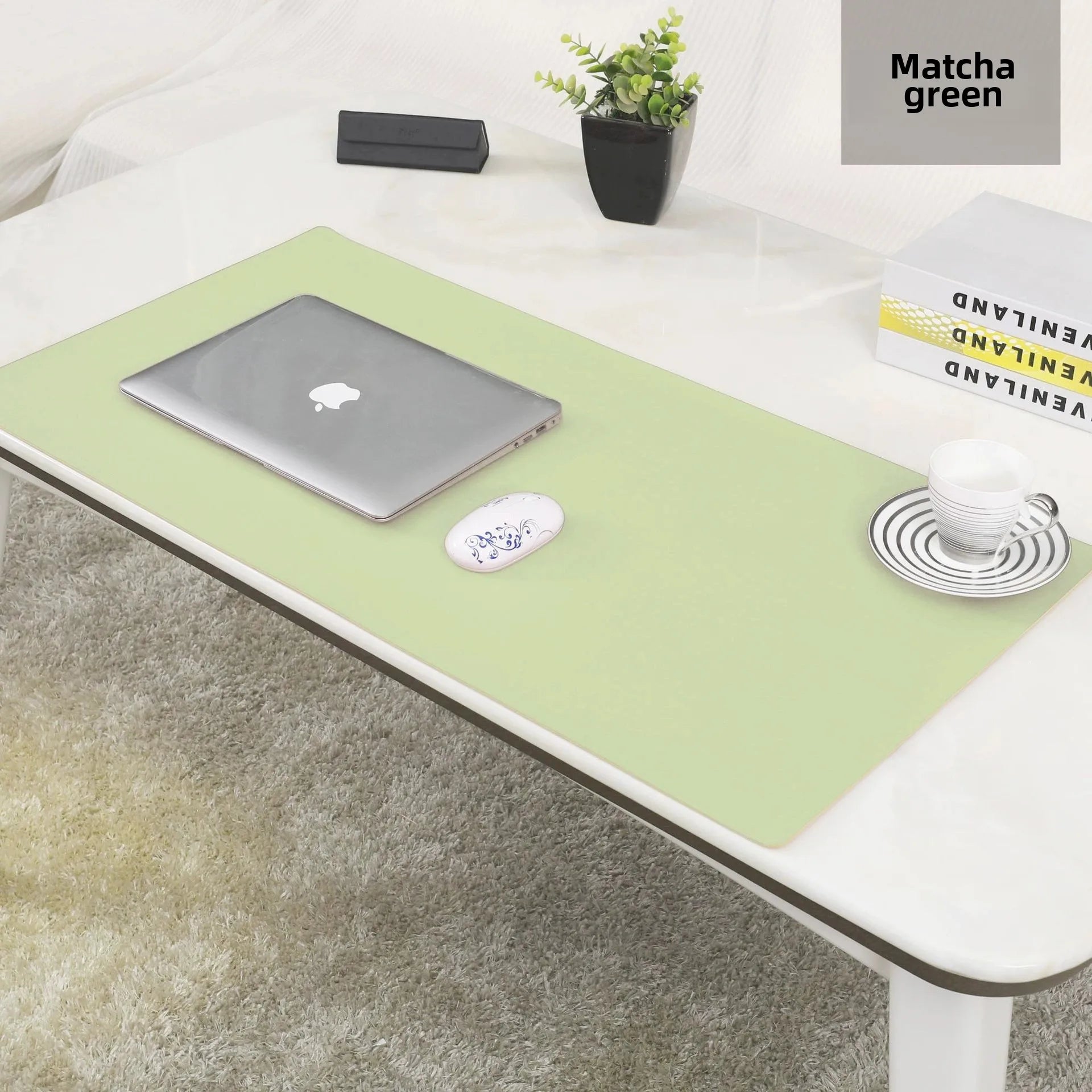 PU Leather Desk Mat 600x300mm Waterproof Mouse Pad