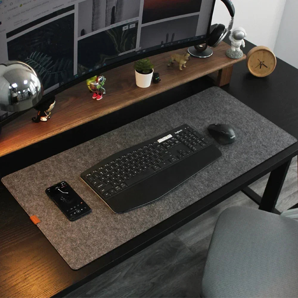 Wool Felt Large Desk Mat Mouse Pad