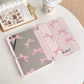 Floral Clear iPad Case with Foldable Stand