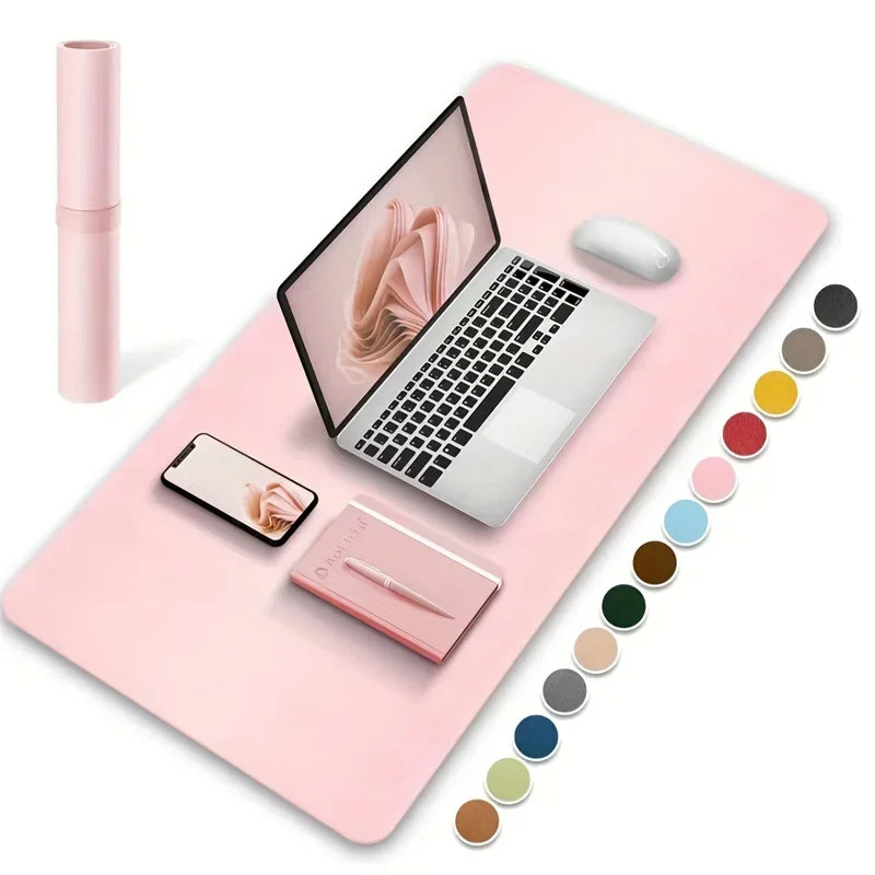 PU Leather Desk Mat 600x300mm Waterproof Mouse Pad