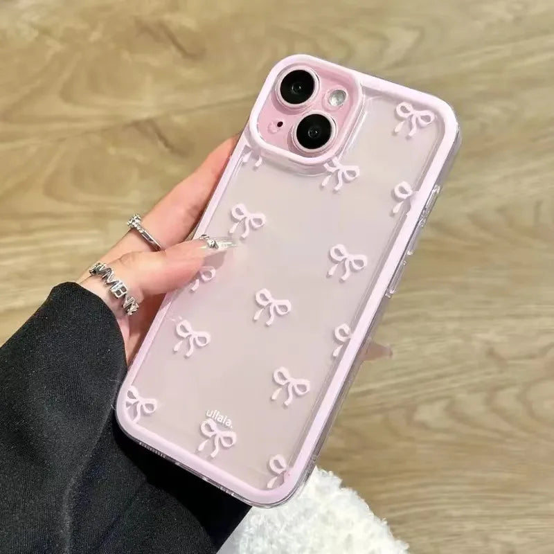 Bow Soft Clear iPhone Case