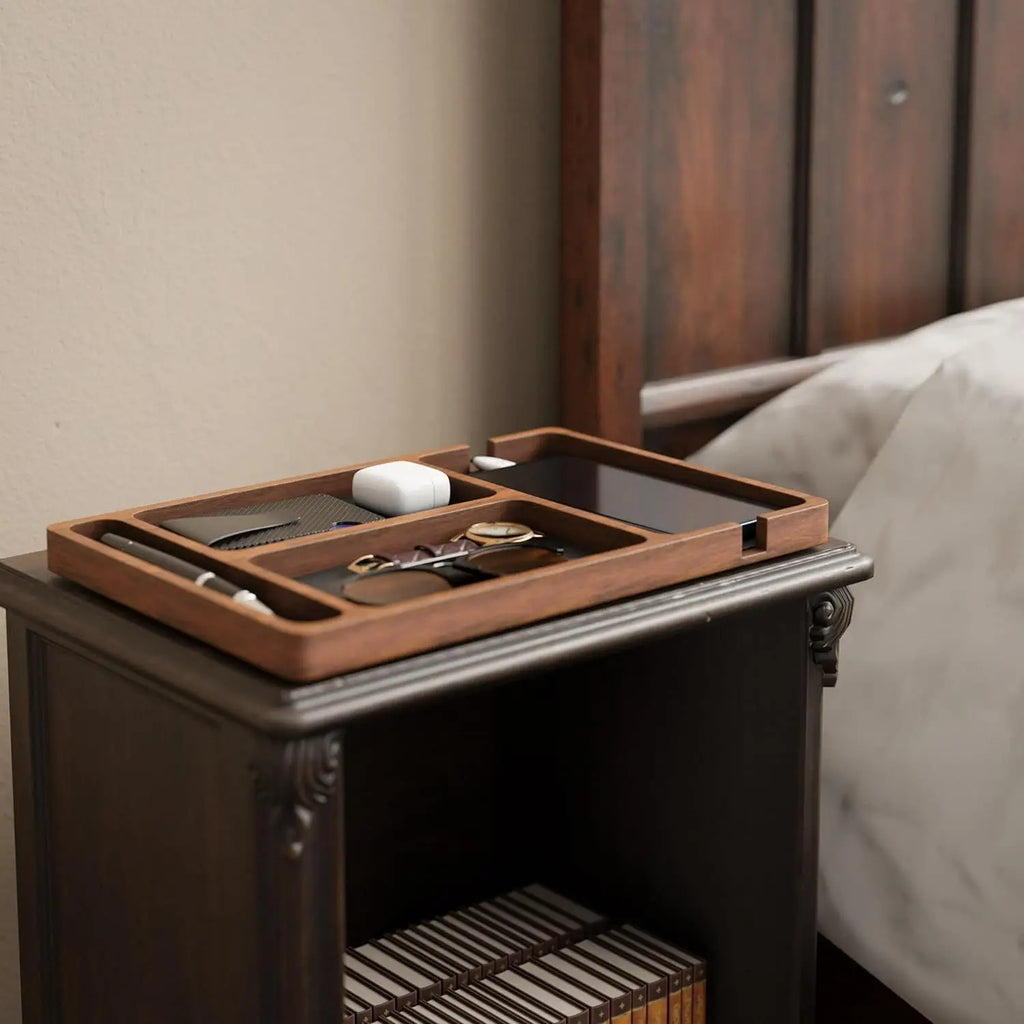 Wooden Desktop Storage Organizer Box